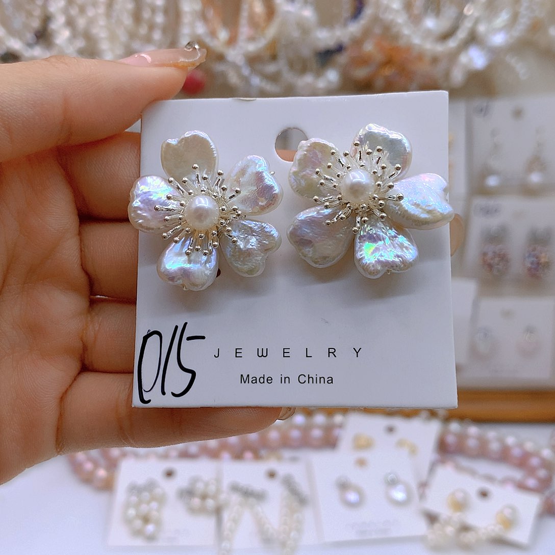 银S925镶嵌淡水珍珠发饰