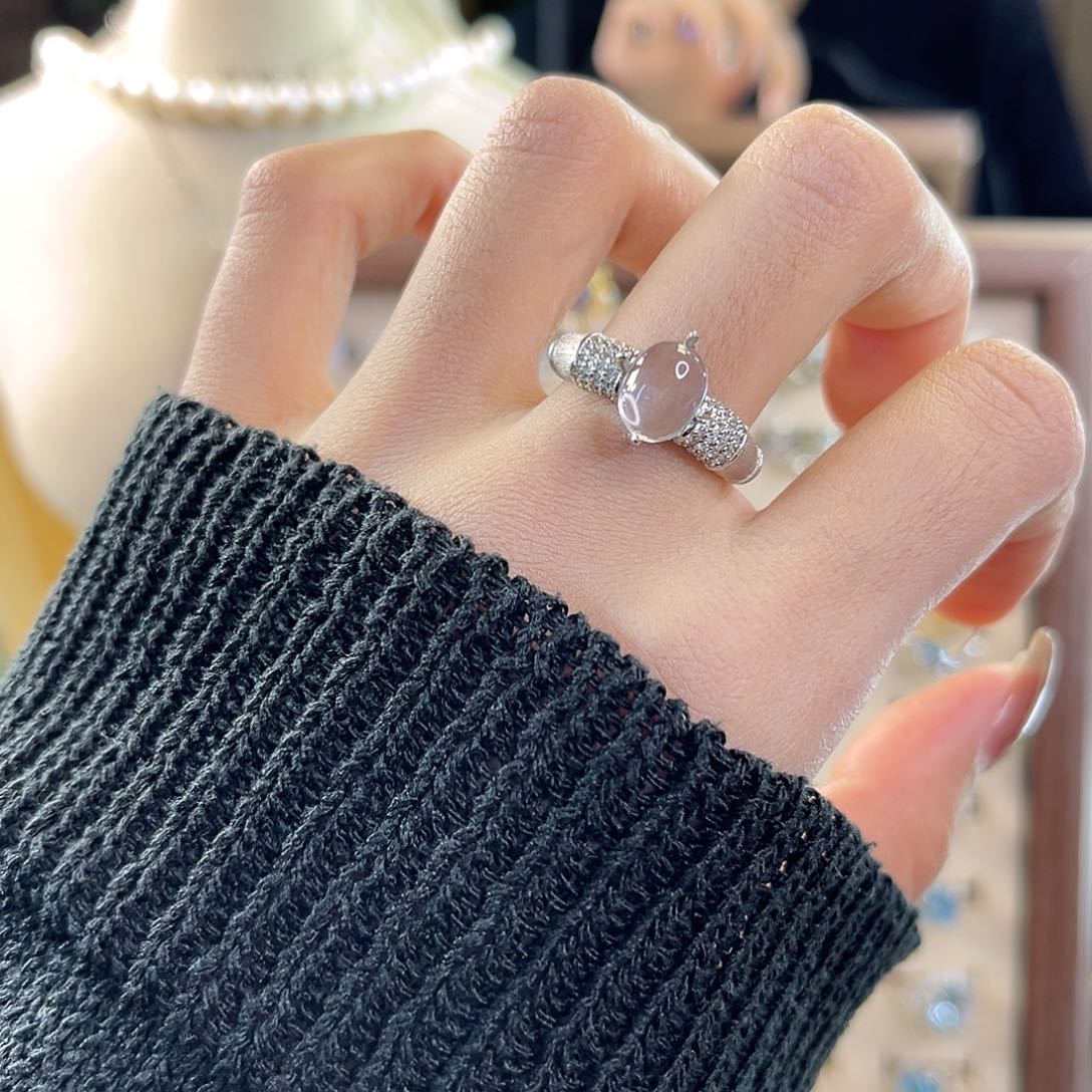 银S925镶嵌水晶戒指