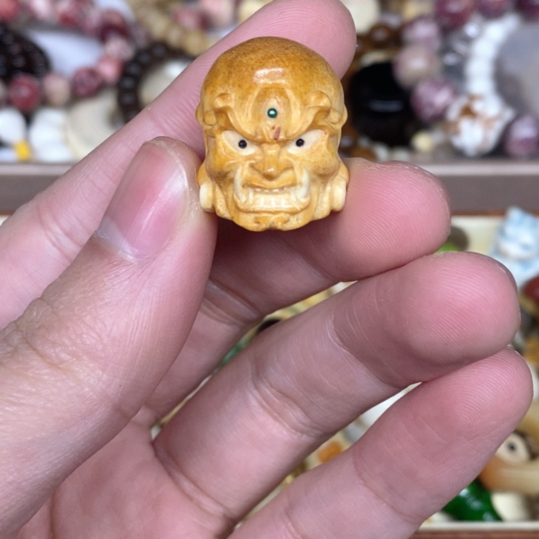 鹿骨手串/手链23×20mm鹿角根付骨