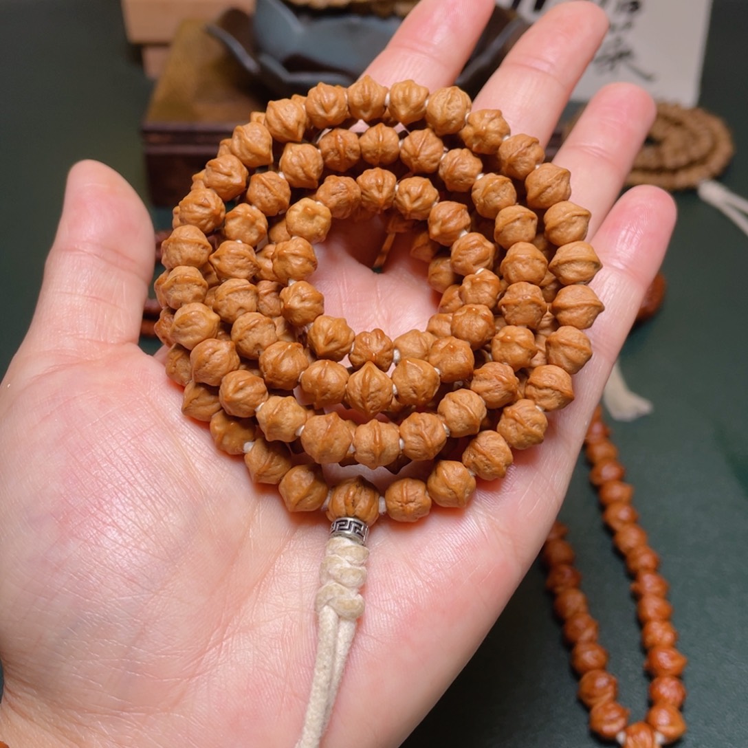 柏香籽/百香籽吊坠白牙横打长串