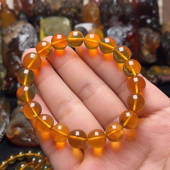 琥珀未镶嵌颈饰9➕金粽157