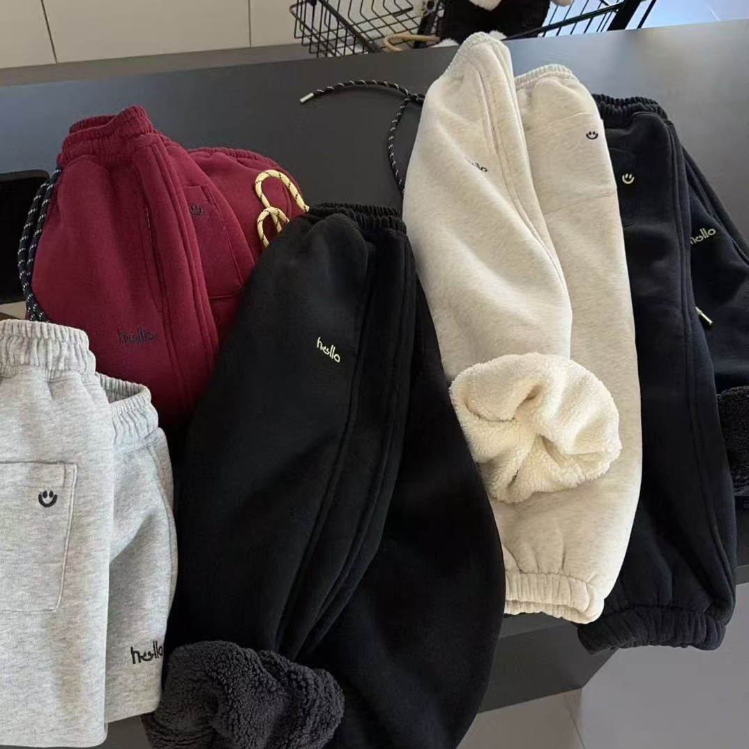 中大童加厚卫裤男女同款[通用链接]上衣以直播为准