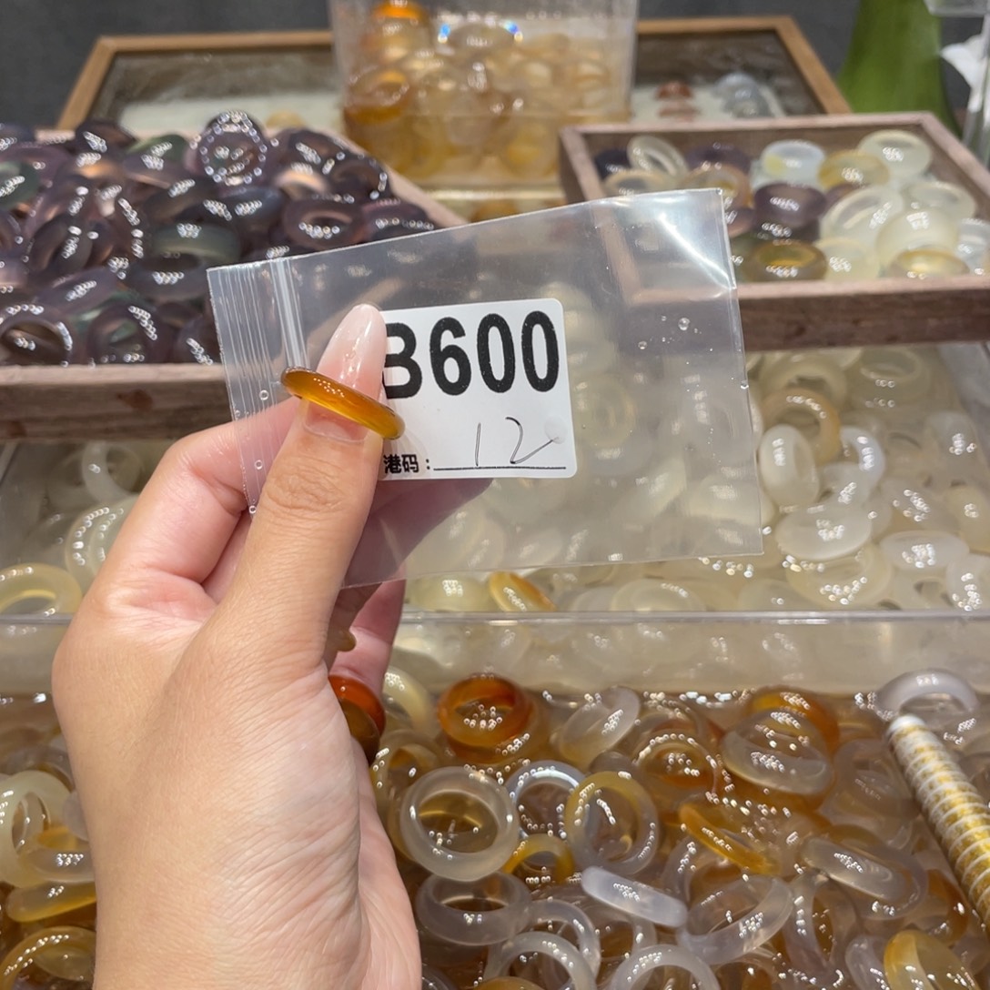 玛瑙/玉髓未镶嵌戒指600