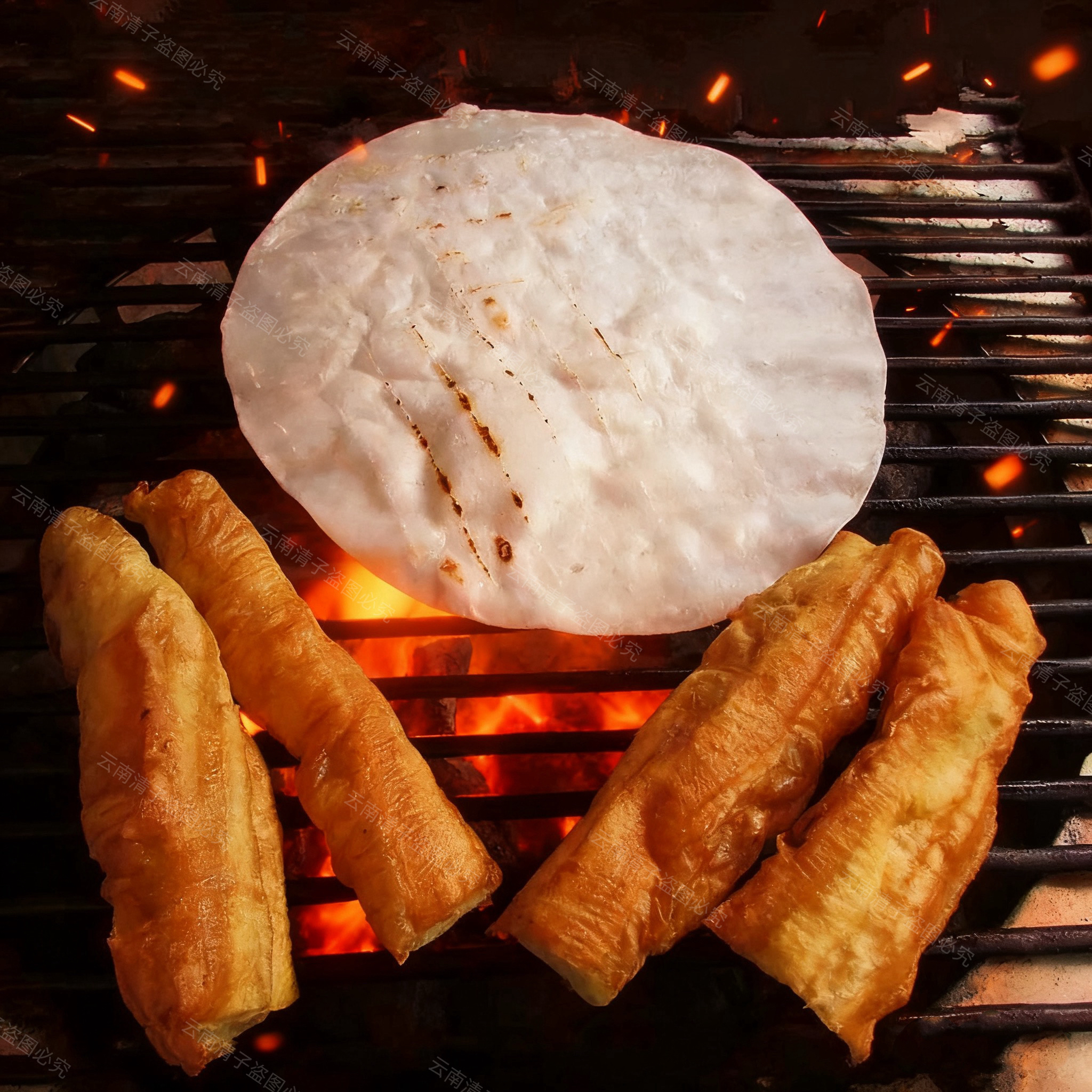云南烧饵块香米饵块片烤饵块大号饵块粑粑年糕烧饵块专用酱料批发