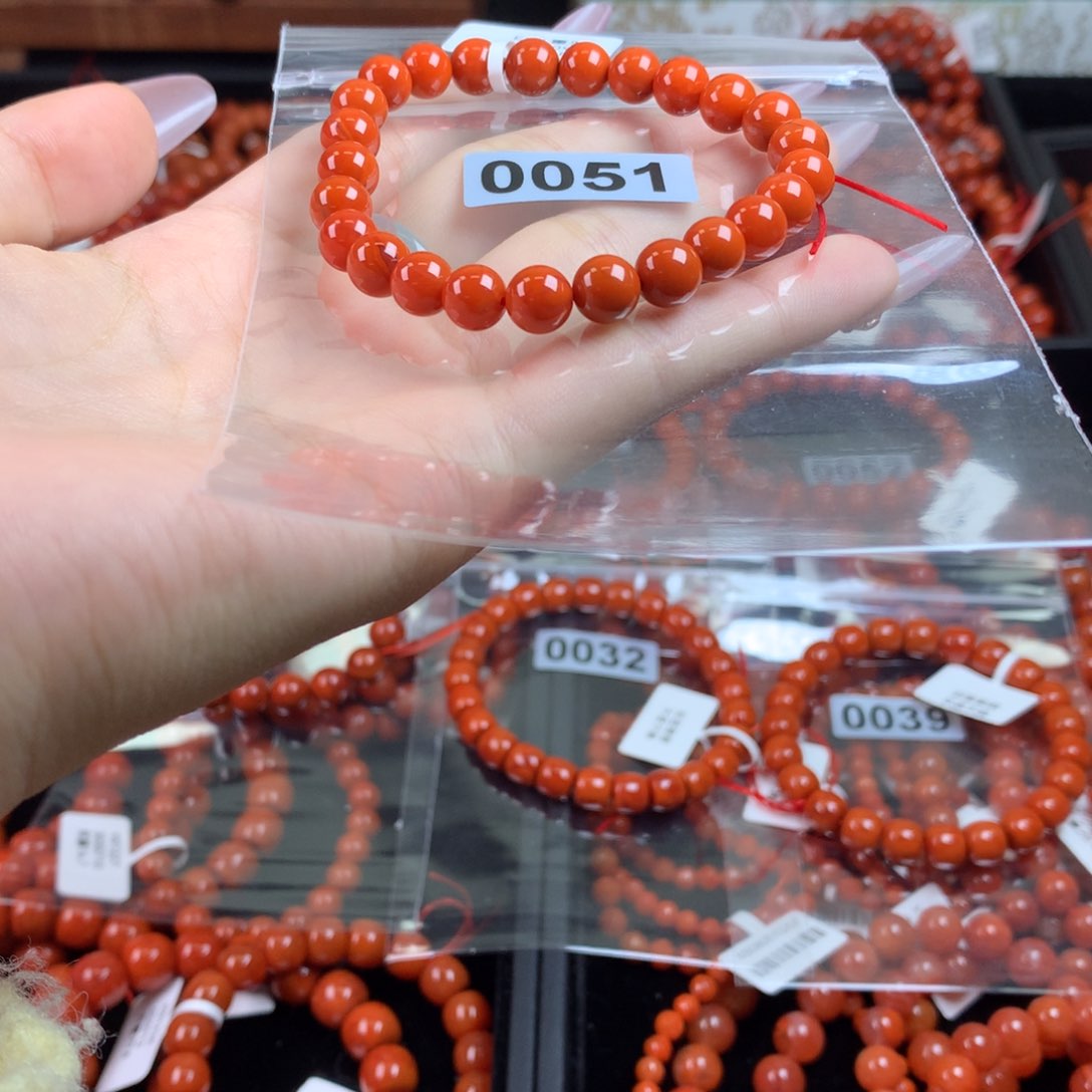 南红玛瑙手链未镶嵌0051