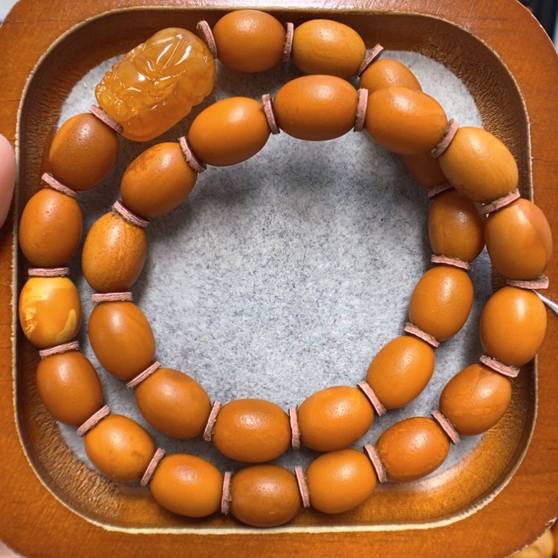 蜜蜡手串未镶嵌蜜蜡手串