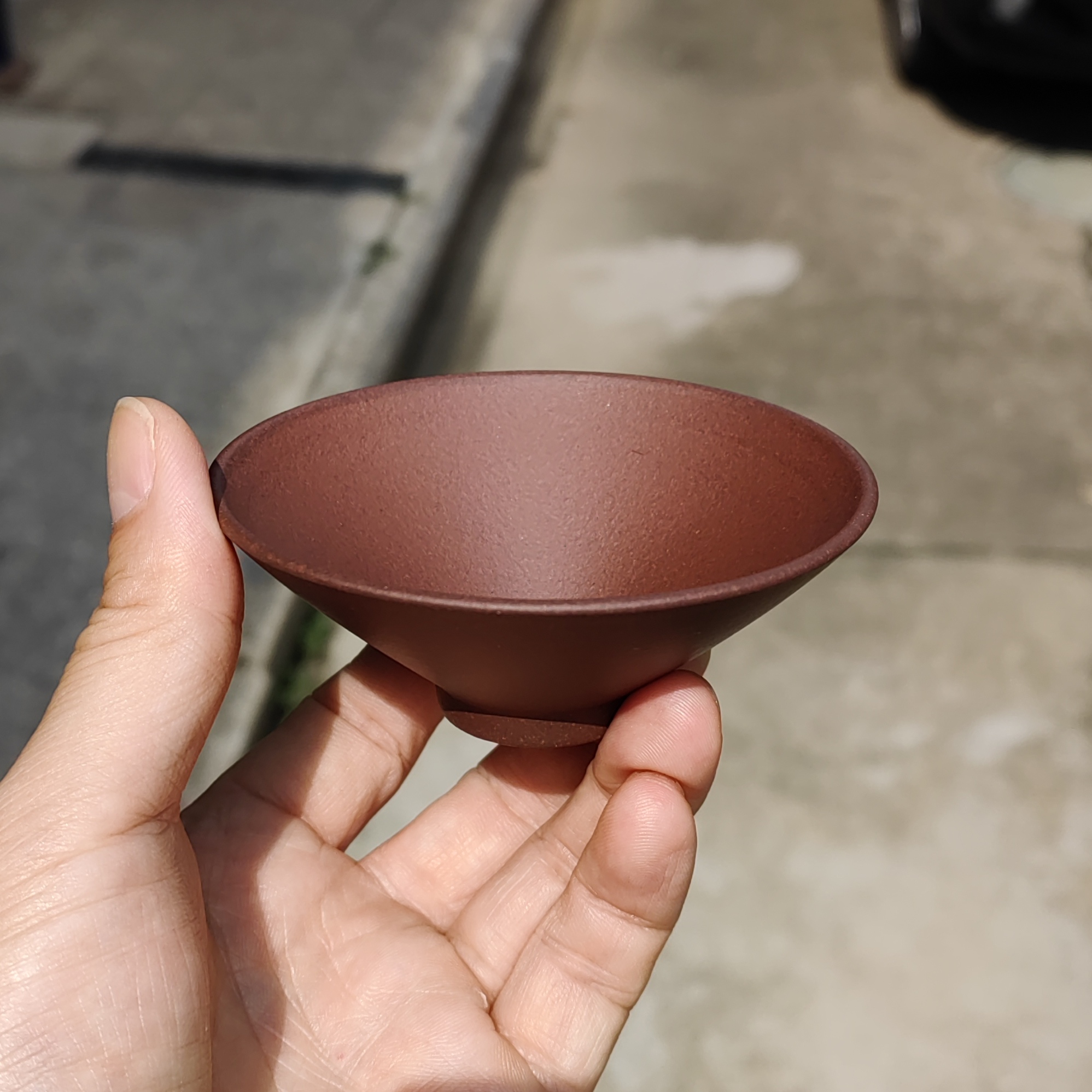 斗笠杯纯矿料零添加底槽青主人杯黄龙山原矿茶杯手工杯子