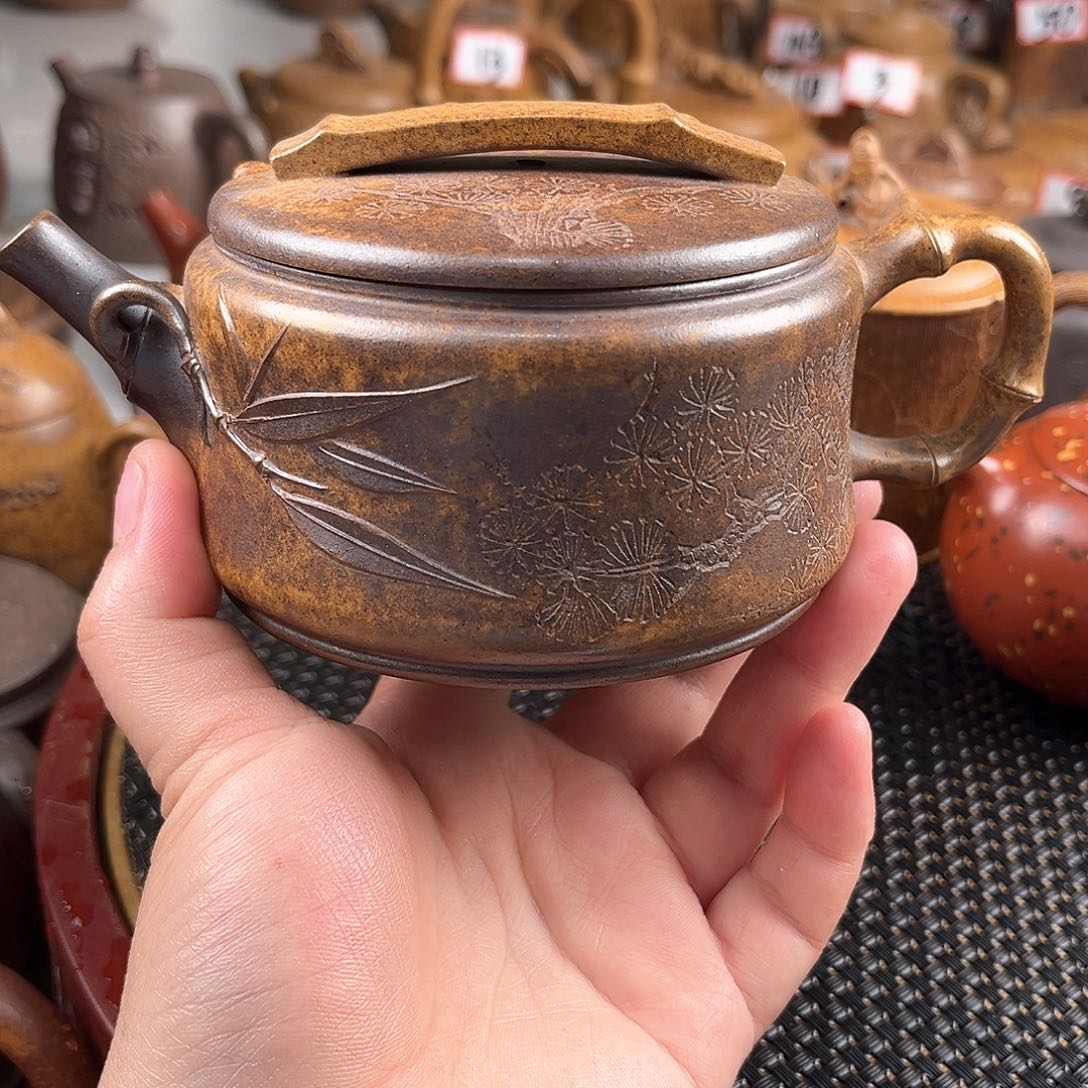 紫泥茶壶宜兴紫砂