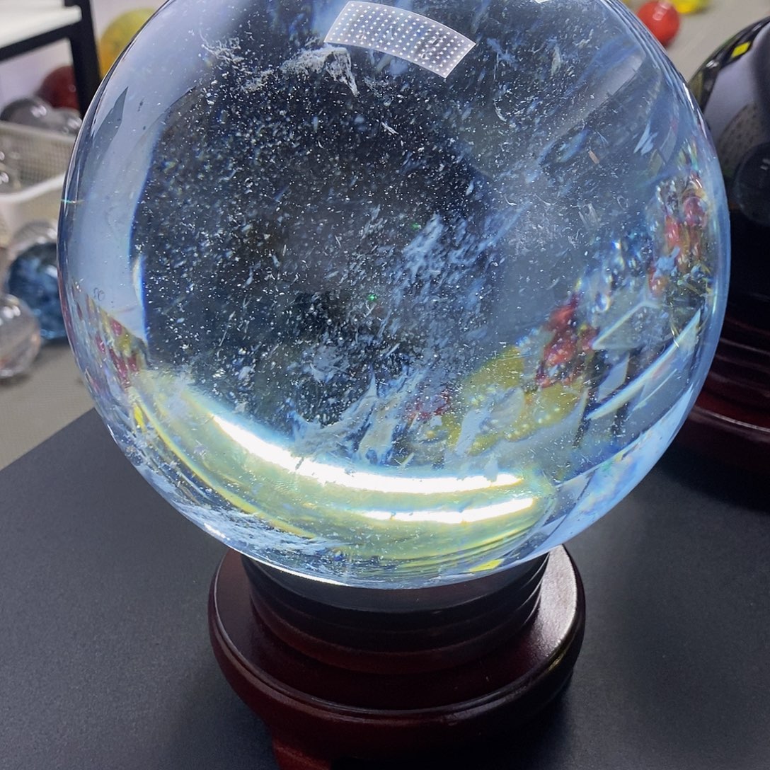 石材17公分蓝水摆件