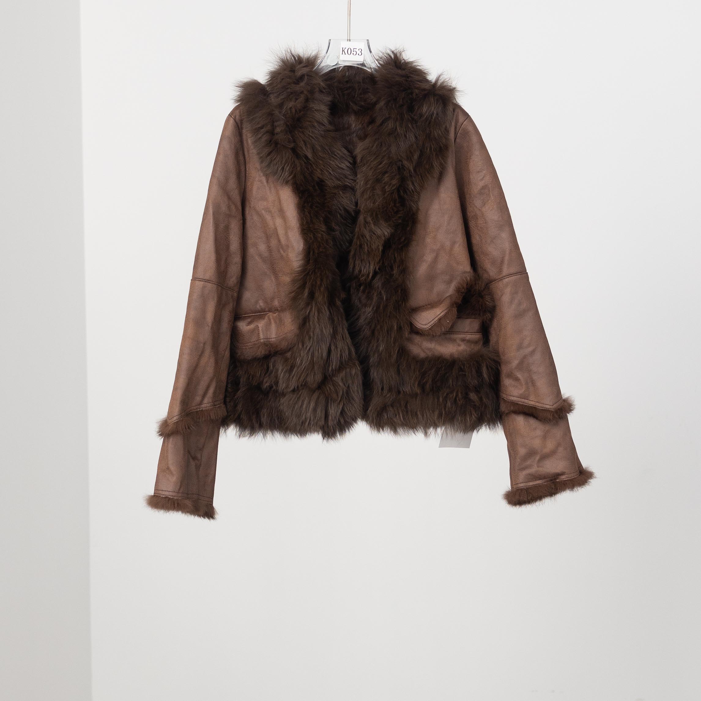 无印心匠GP00233外套 拼接女士轻奢女款气质女对襟短外套