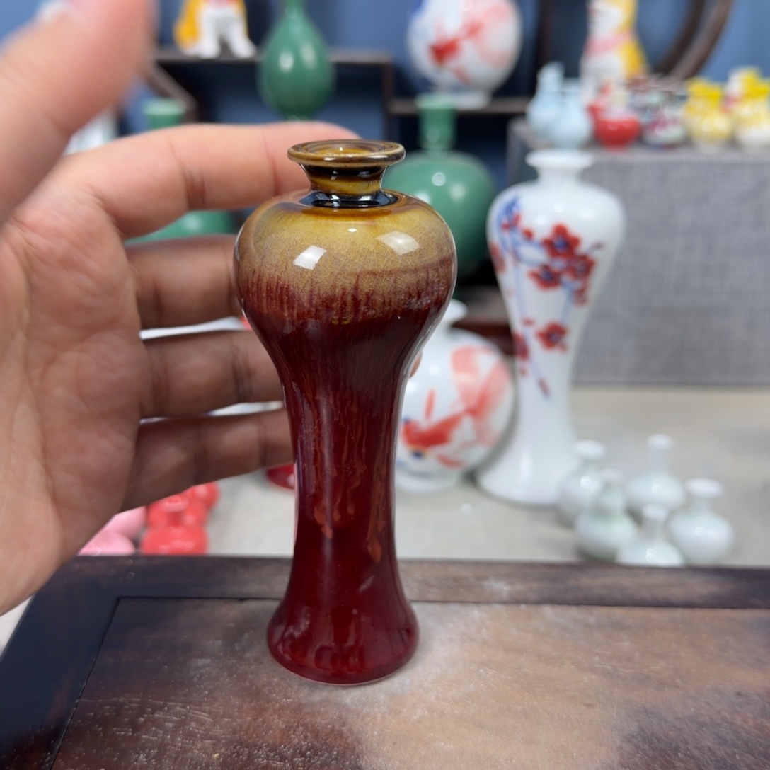陶瓷手工小花器摆件