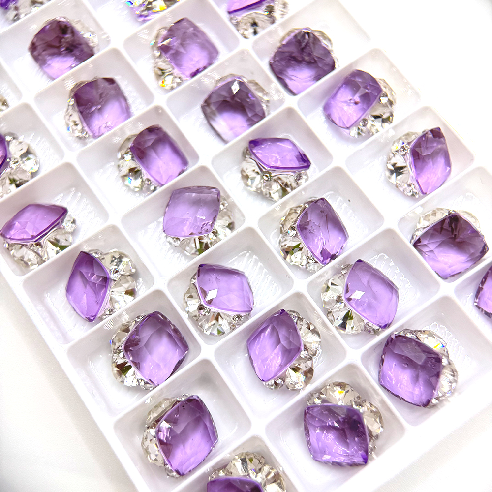 101-150纯手工爆闪精品无底托美甲钻堆堆钻仿华钻美甲饰品钻