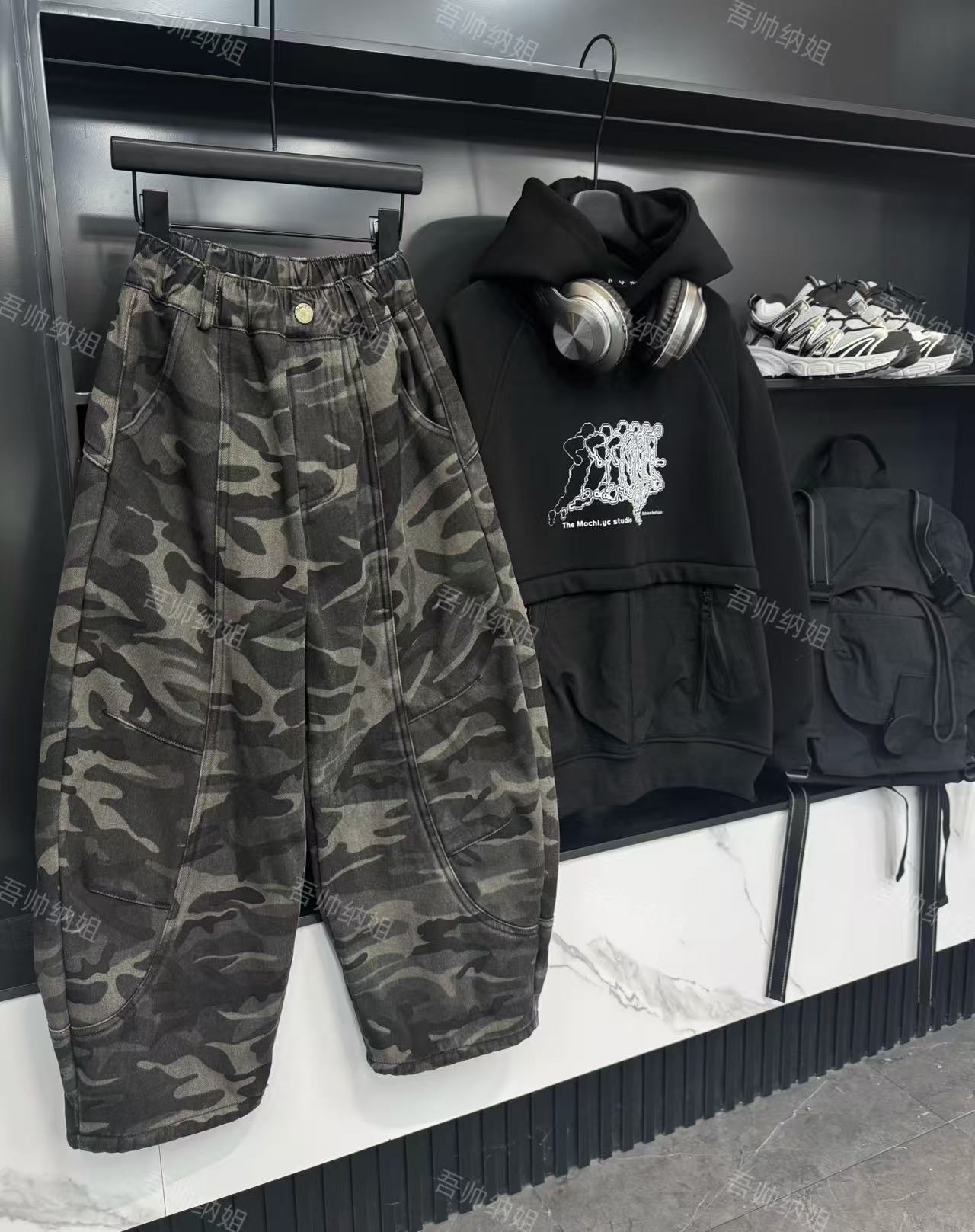 吾2025【Y】11月24日 儿童男童女童加绒迷彩潮流工装裤5872-
