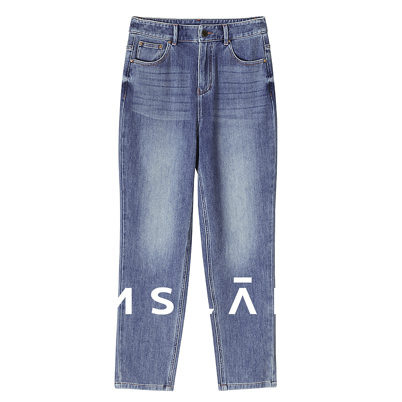 MSLAN【商场同款】夏季新款直筒牛仔裤通勤休闲长裤子MGBK025