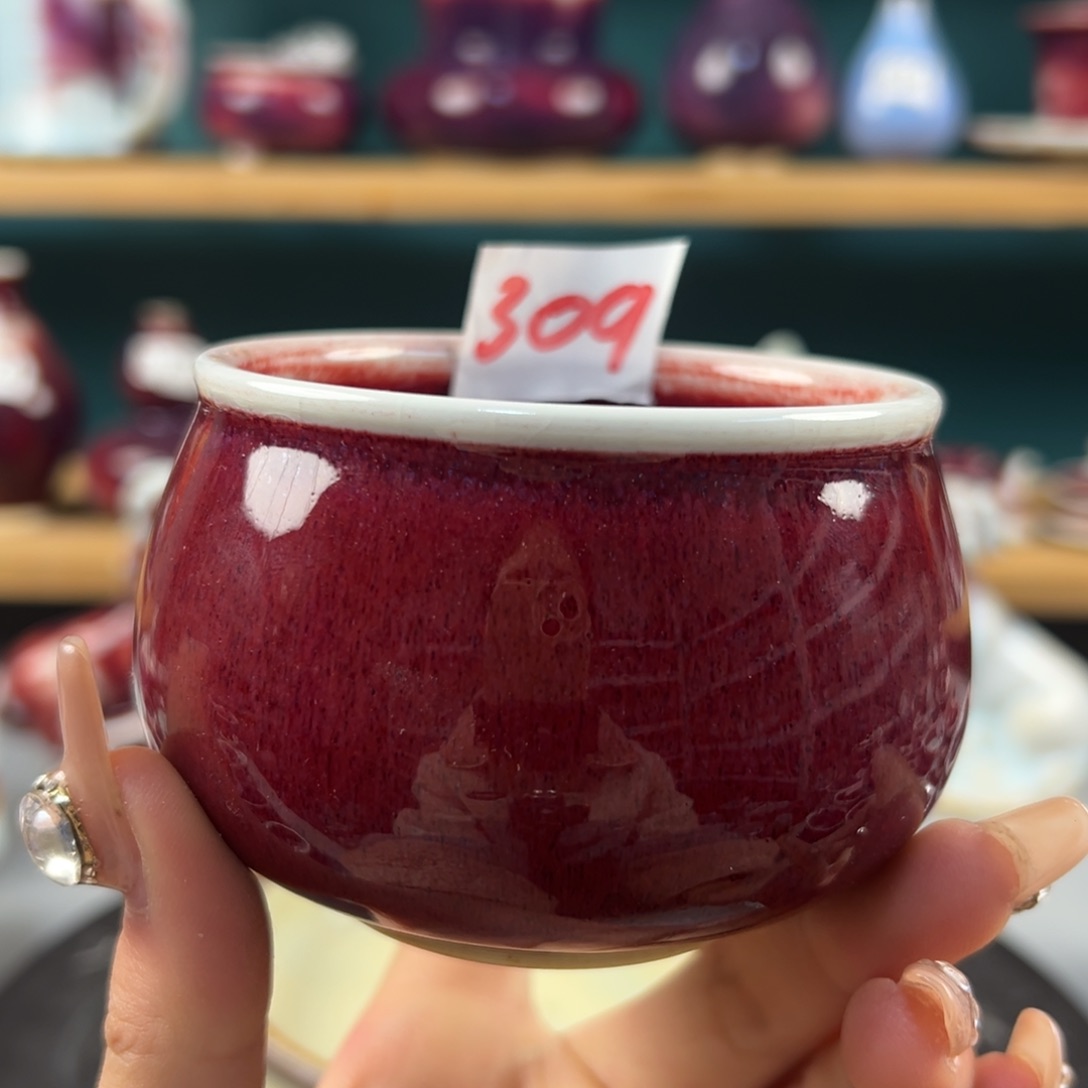 瓷片微瑕主人杯纯手工