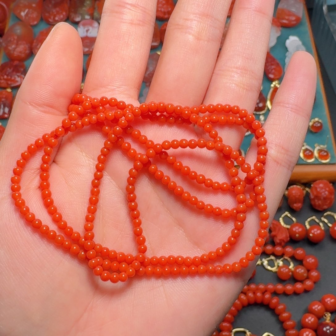 南红玛瑙南红保山柿子红2.8未镶嵌