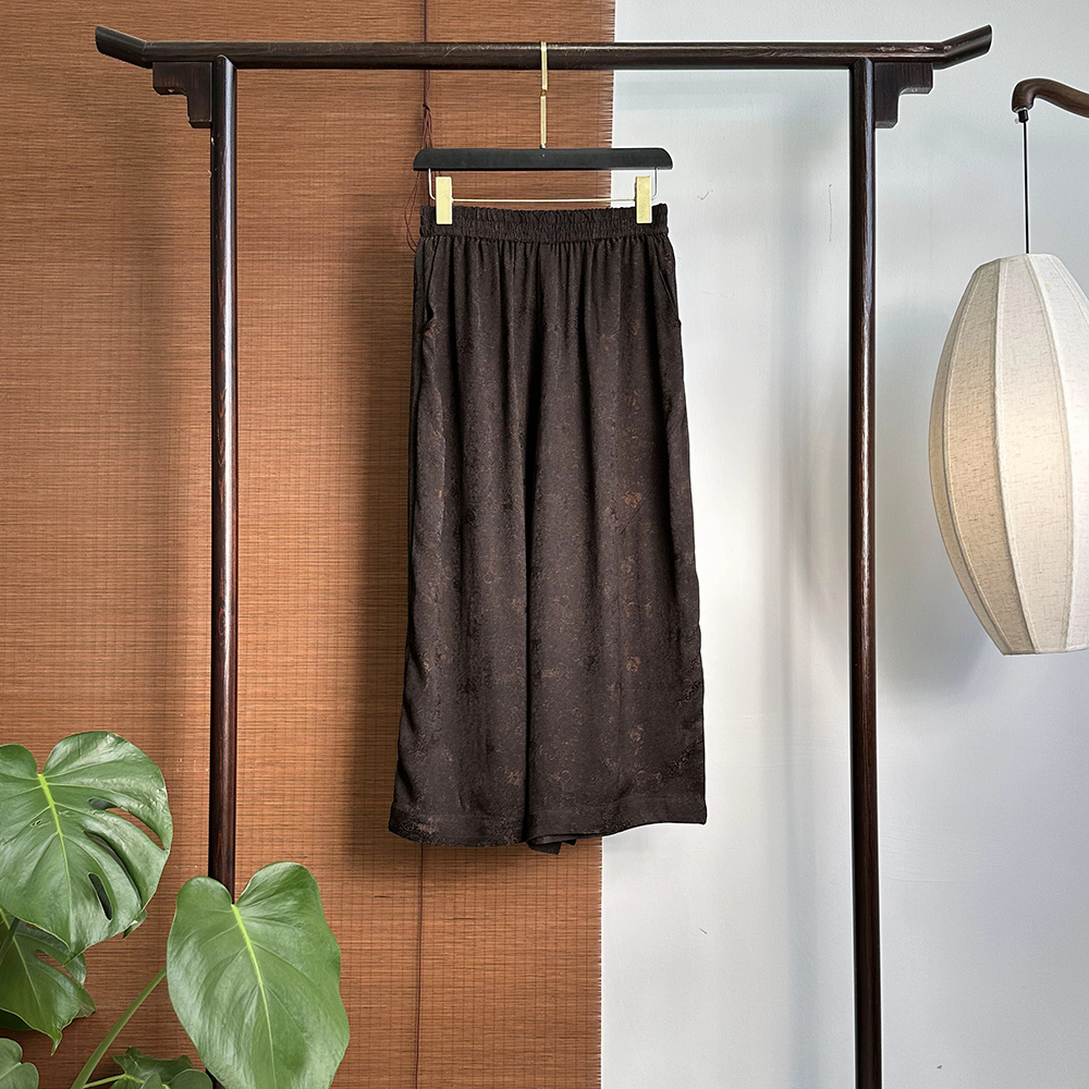 【250063】甲骨文 刻花老料 100 40姆米 刻花裙裤八分裤子