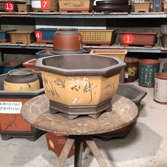 紫砂紫砂花盆包邮