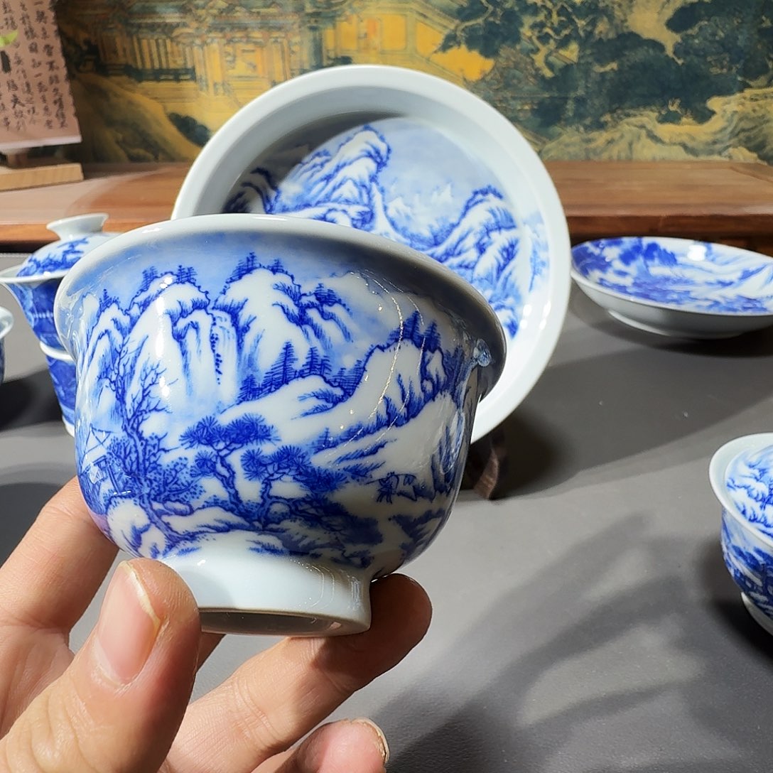 岩***艺泥塑主人杯手工手绘