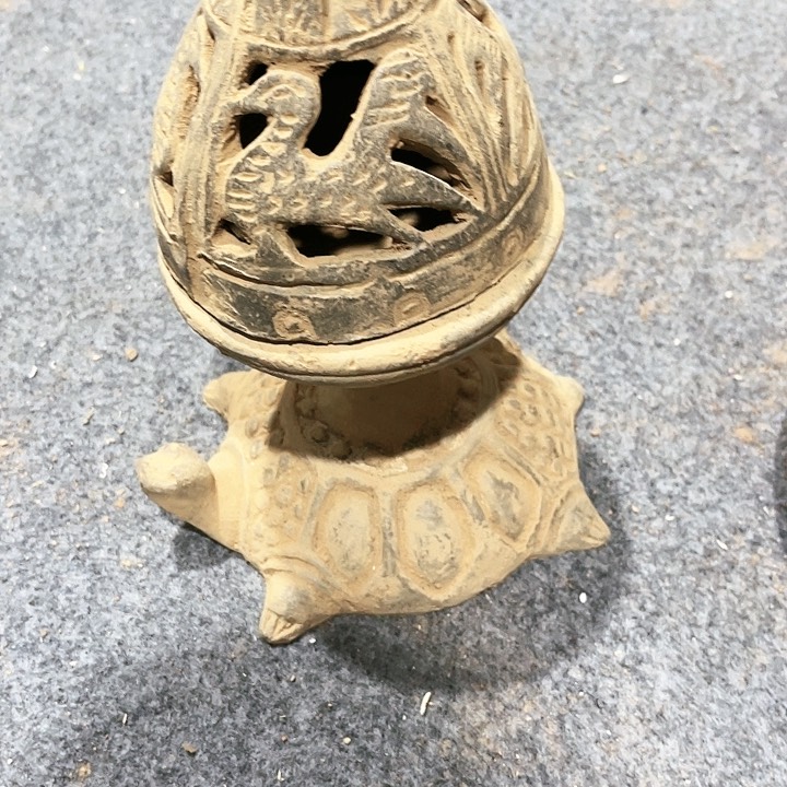 瓦当摆件摆件茶桌茶台陶瓷阎*王