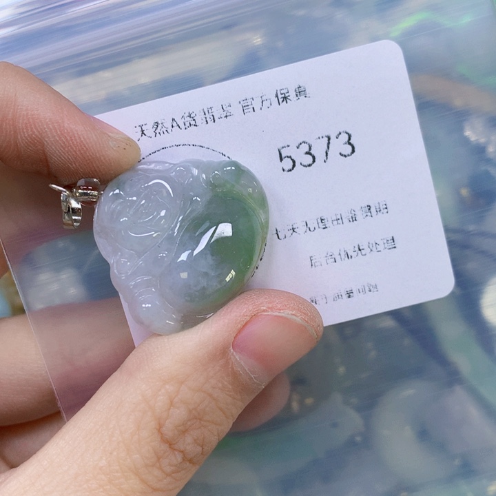 翡翠吊坠(赠链)未镶嵌翡翠