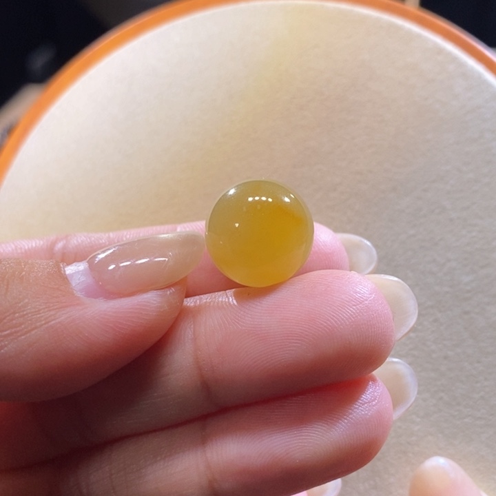 翡翠未镶嵌吊坠(不含链)翡翠冰鲜黄珠卡14.8