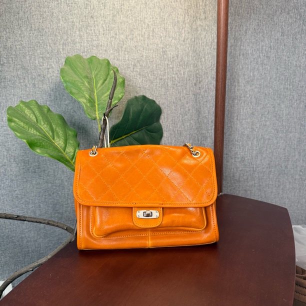 头层植鞣牛皮菱格纹邮差包单肩斜挎包时尚女包0122