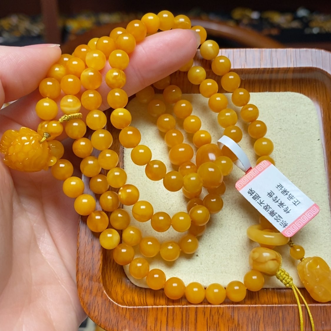 【闪购商品】蜜蜡手链未镶嵌手串