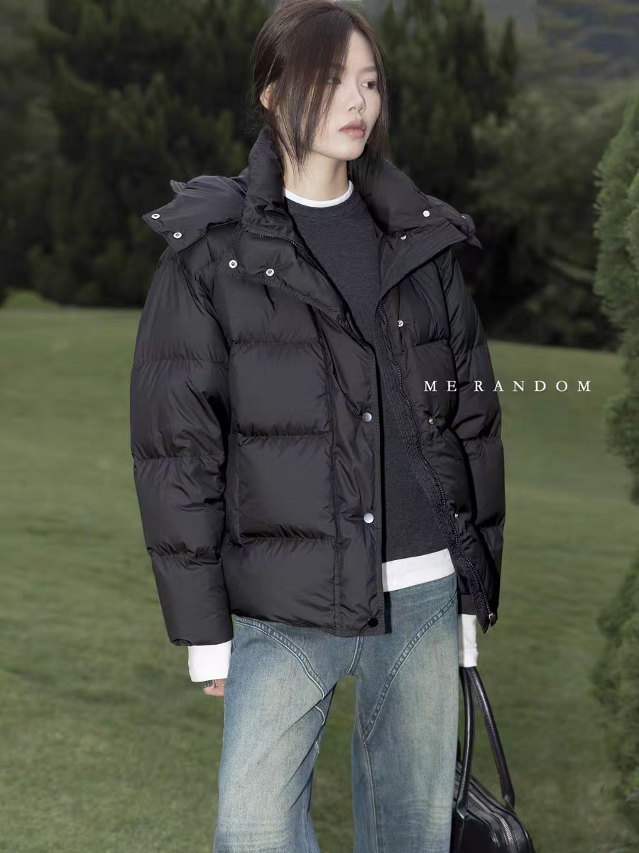  Dansshiony新国标90白鸭绒冬季宽松短款加厚泡芙羽绒服欧货女