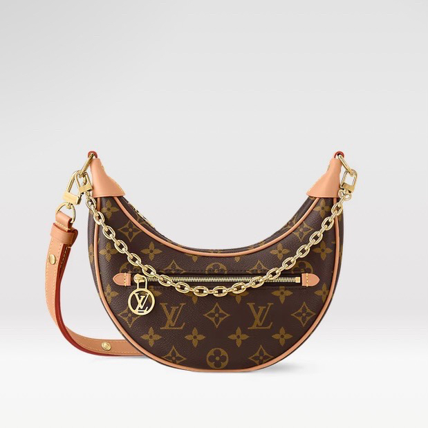 95新 LouisVuitton/路易威登 老花 月亮包 芯片款/JW0250