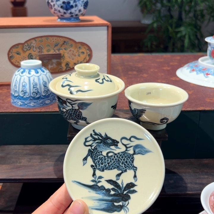 陶其他麒麟追凤三件套