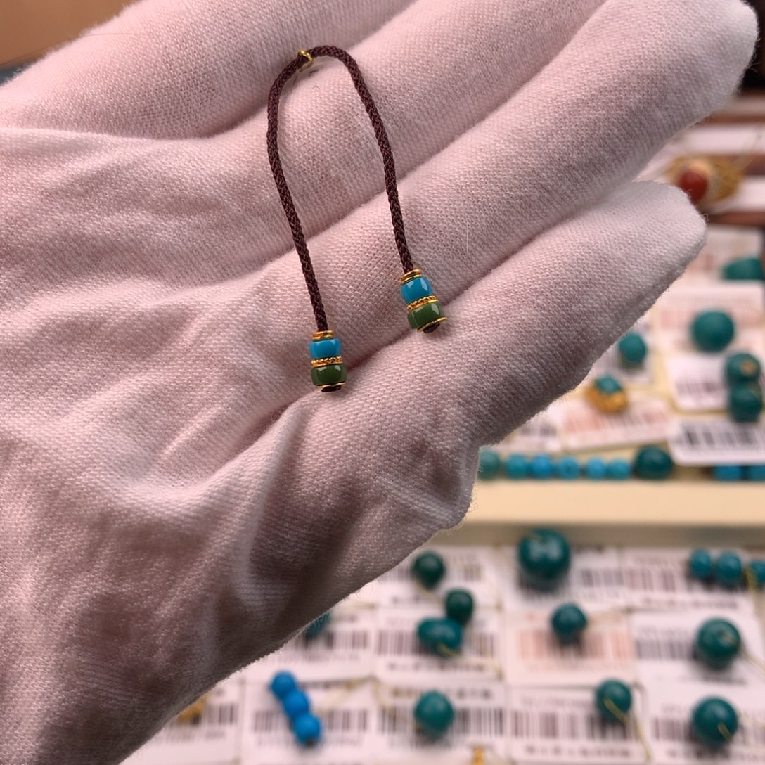 绿松石18K金镶嵌配饰蕊4