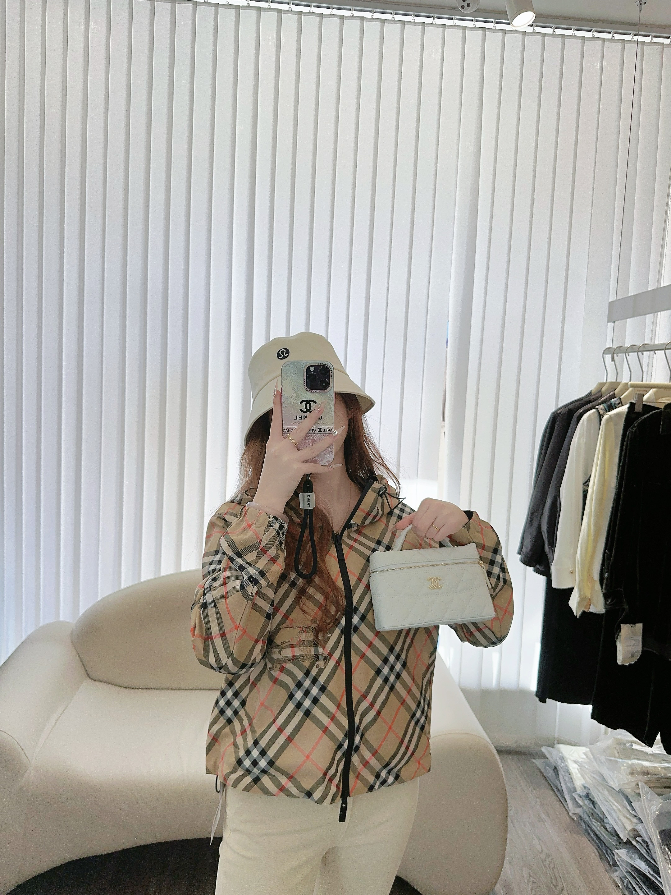 春款上新格子双面外套