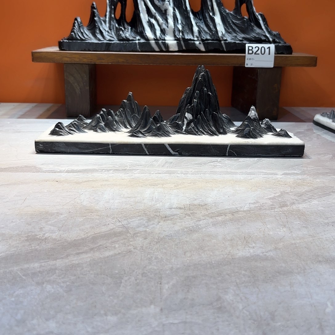 摆件山**鹤灵璧石奇石摆件 