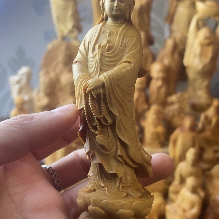 柏木（崖柏）崖柏念珠观音高12公分