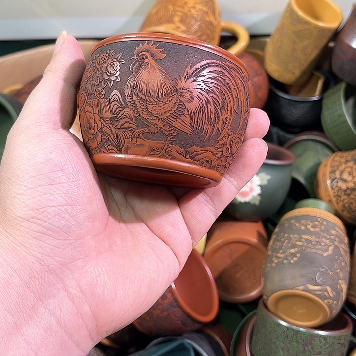 茶杯紫砂全手工紫砂主任杯