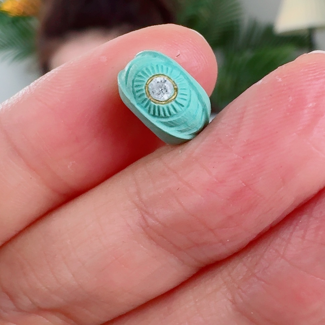 未镶嵌绿松石珠宝奇石