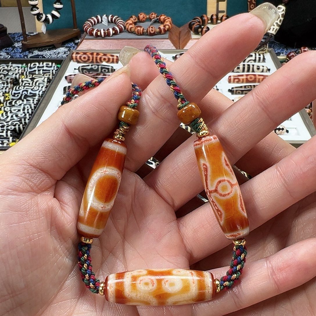 玛瑙/玉髓未镶嵌珠宝半成品王炸行运多宝套链