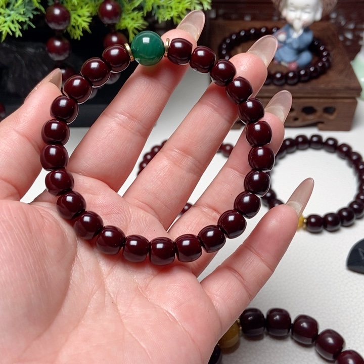 核桃手串/手链心**动猴头玉华串