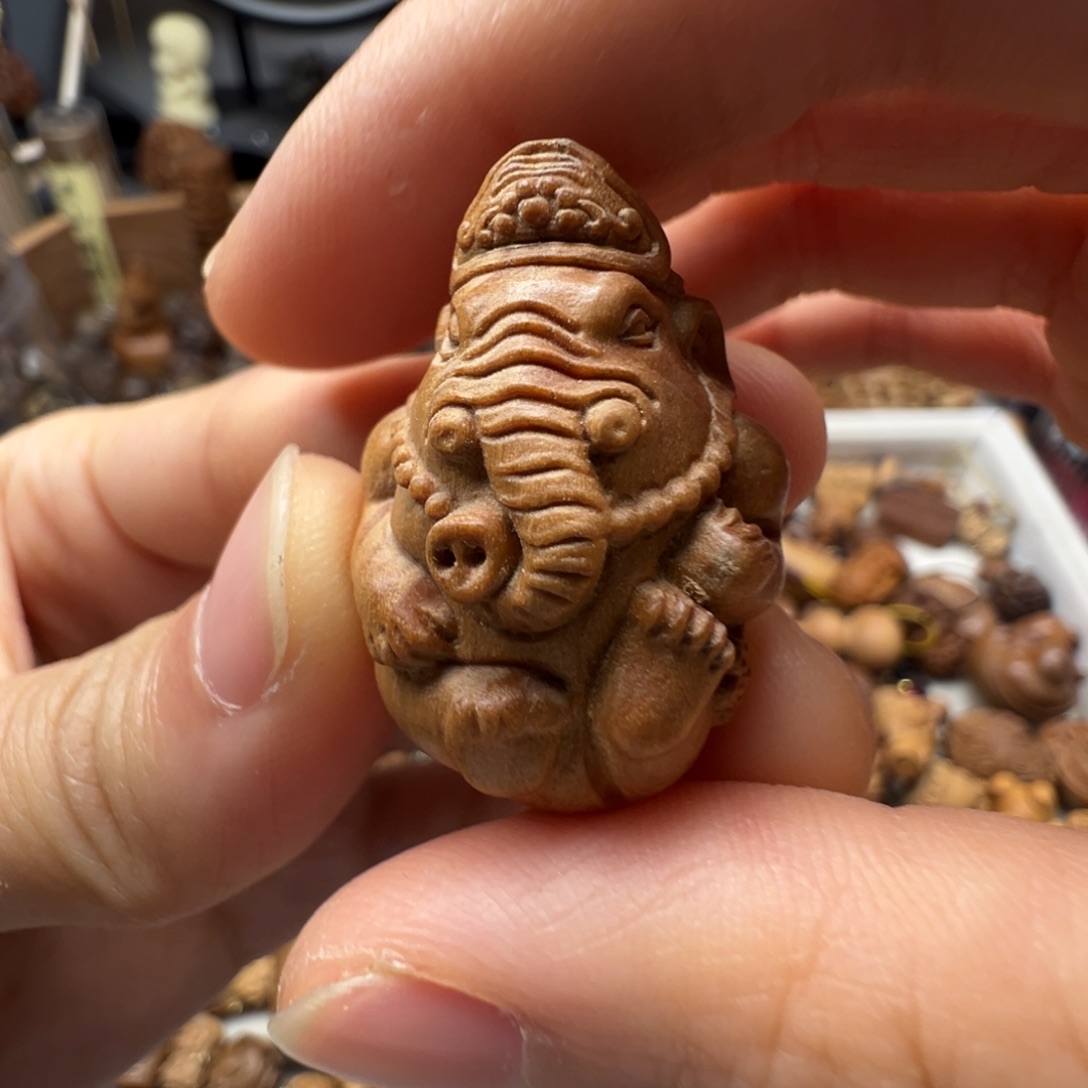 檀香木象神老山檀