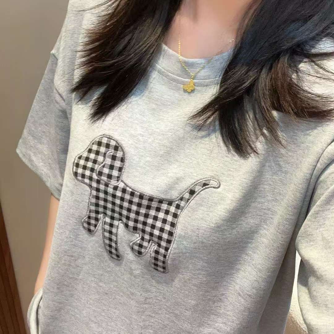 带胸垫夏季短袖短裤版睡衣休闲时尚家居服夏天女套装女士灰色