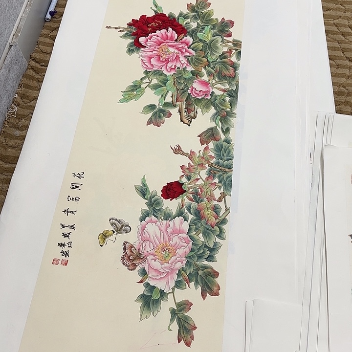 国画?****?花鸟是最容易落