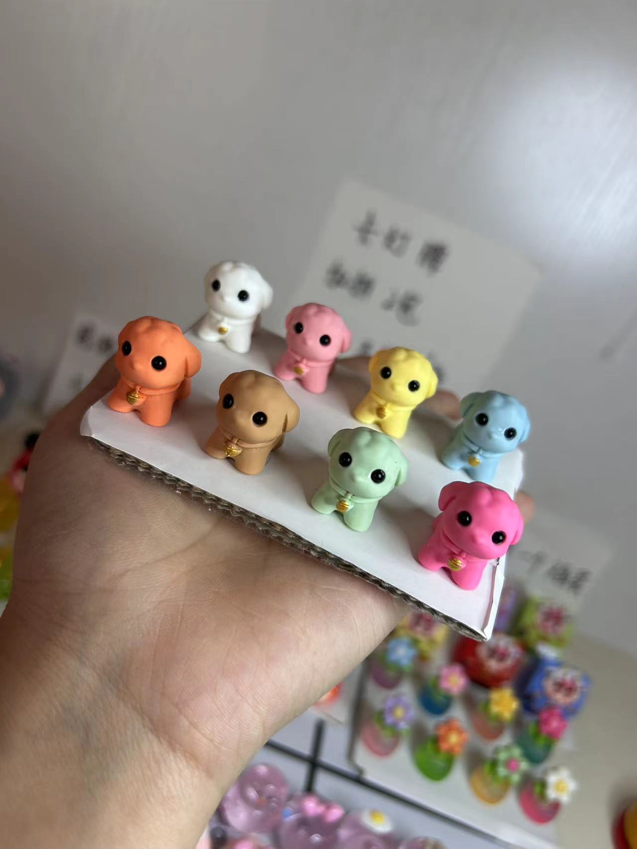 手感漆小狗（许愿+九宫格）拍一拆10卡灯牌加2包（保底15个）默认配套