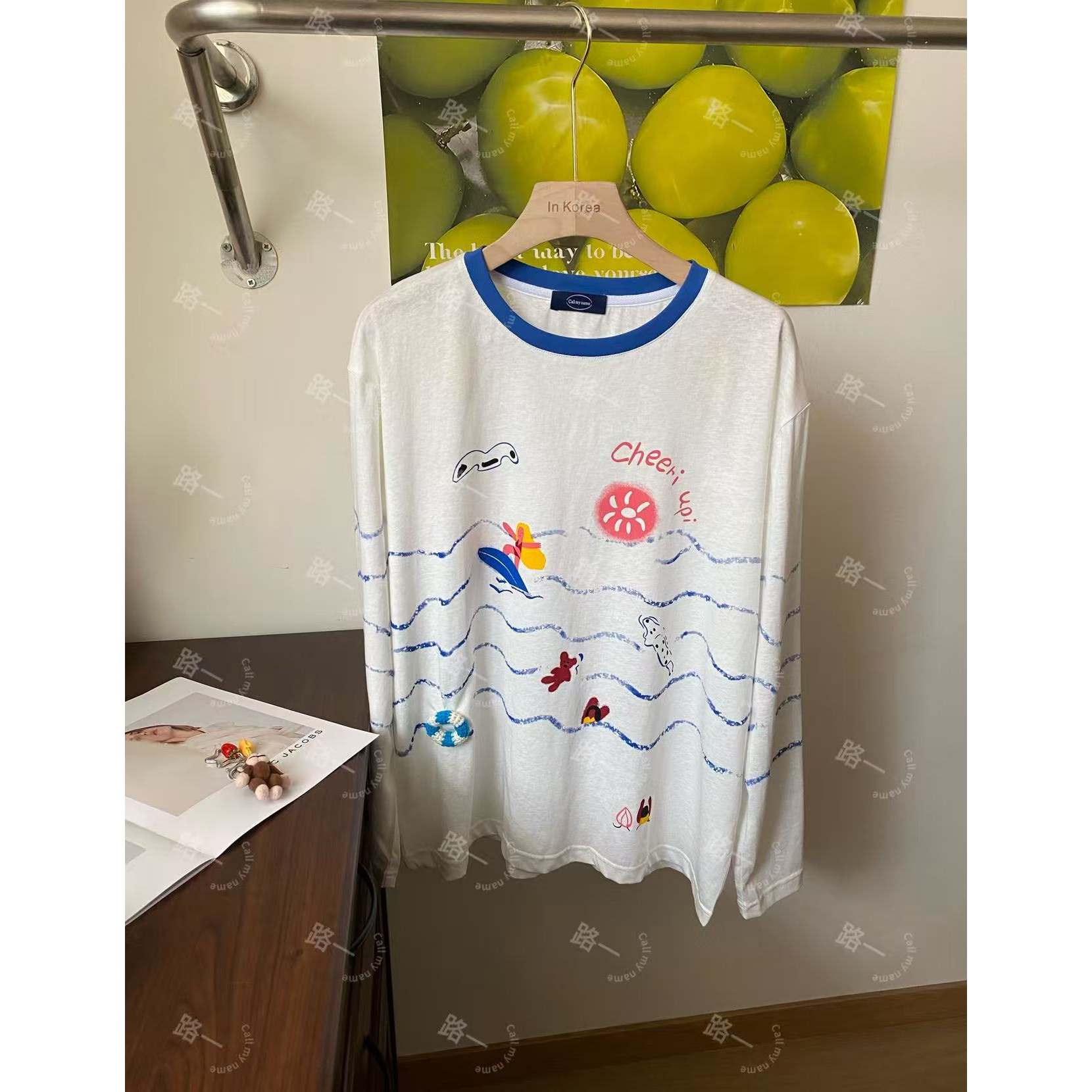 韩国代购.Call my name 冲浪日记立体波纹防晒 L25060722