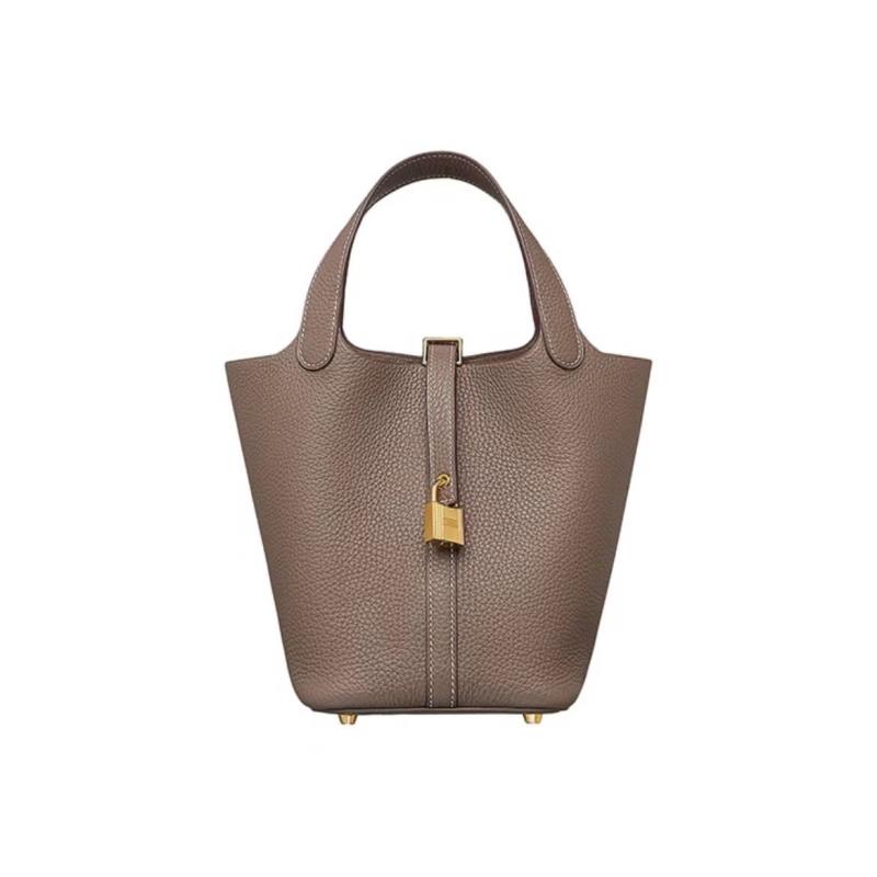 99新 Hermes/爱马仕 【交个朋友专属】大象灰18/22菜篮子/Z刻左右