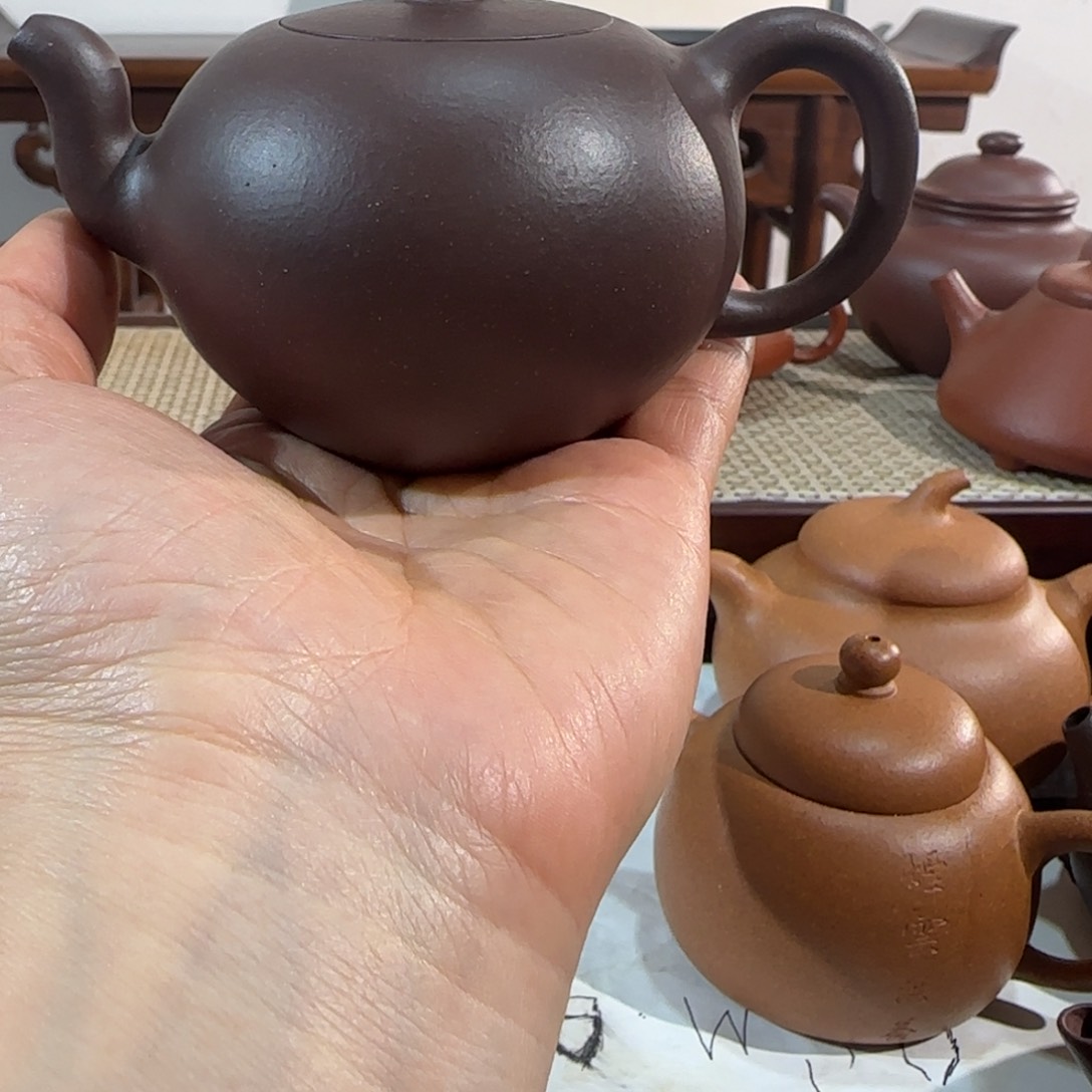 一粒珠天青紫砂壶壶壶