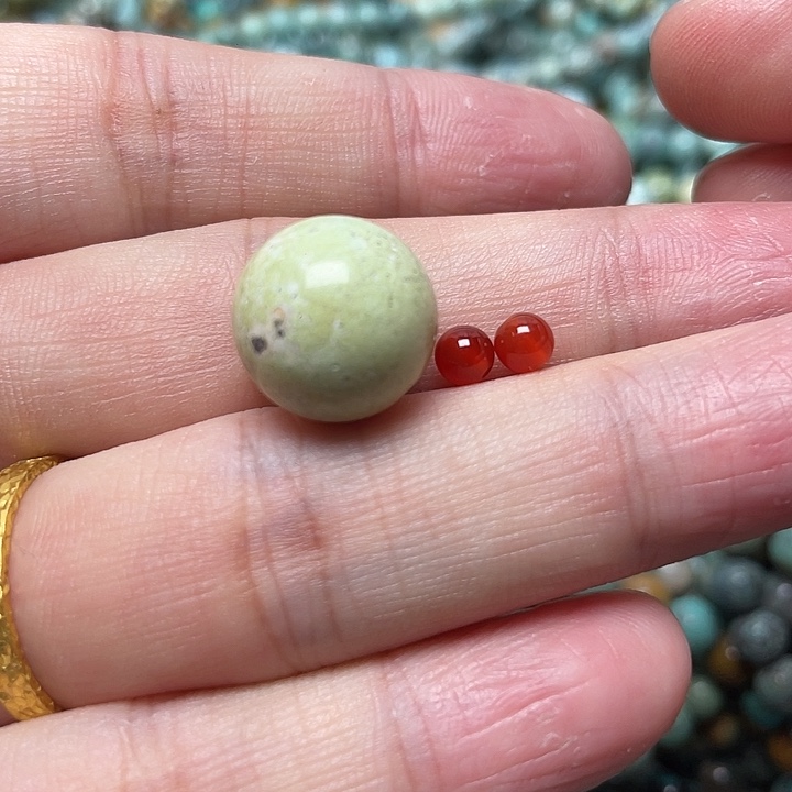 M***豆南红玛瑙未镶嵌14,1