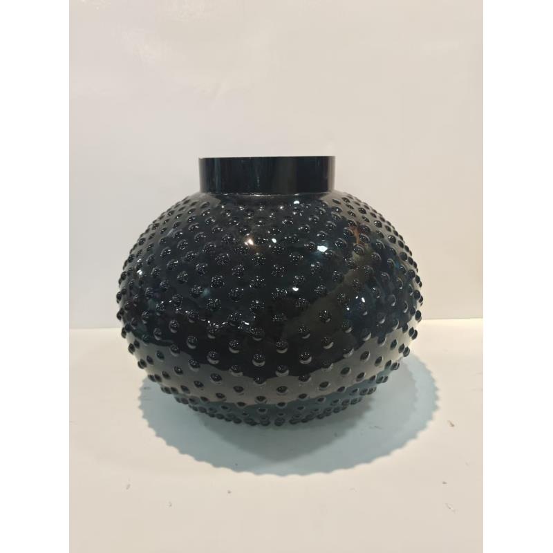 外贸孤品花瓶花器黑色流星花瓶