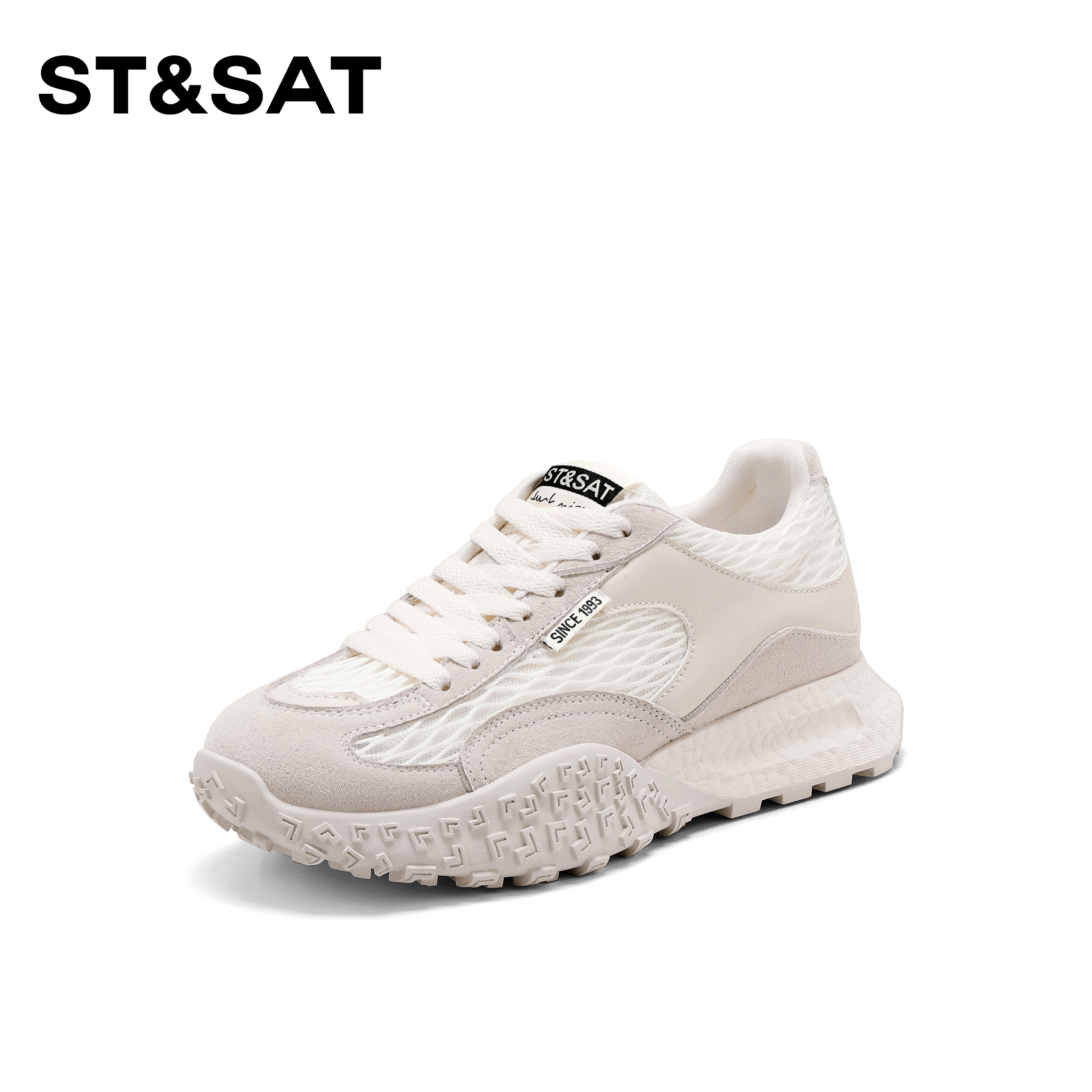 St&Sat/星期六时尚百搭休闲鞋女2025新款气质增高透气阿甘鞋