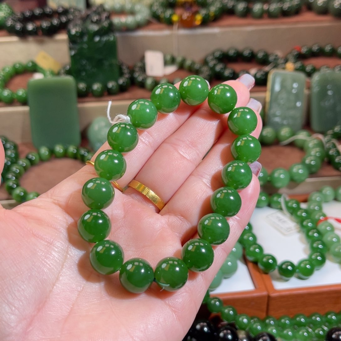 和田玉（碧玉）手链未镶嵌